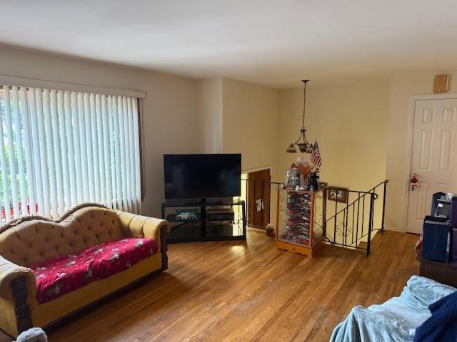 216 Hill Ave, Elmont, NY 11003 - living room featuring wood finished floors