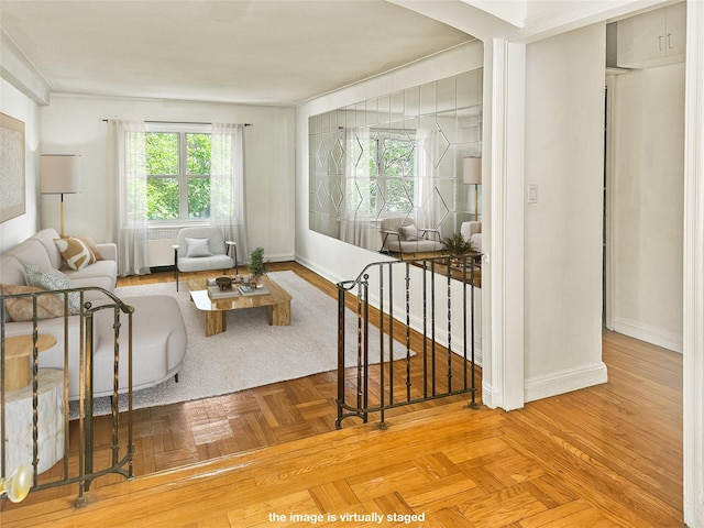 7215 37th Ave Unit 3H, Jackson Heights, NY 11372 - living room with radiator and baseboards