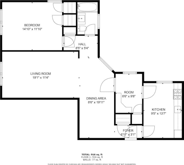 7215 37th Ave Unit 3H, Jackson Heights, NY 11372 - view of home floor plan