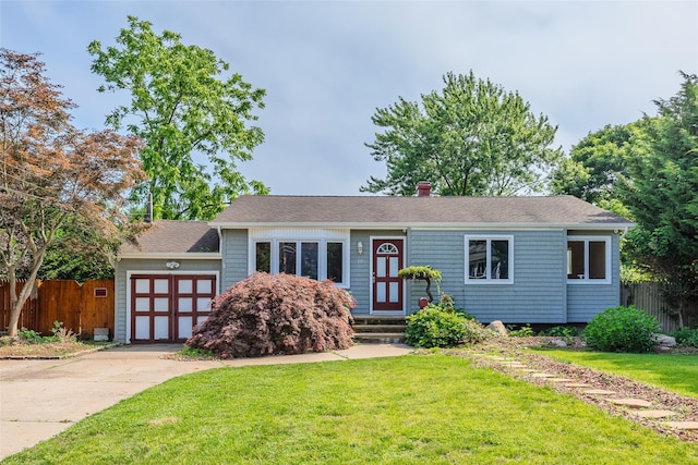 12 Rivera Ln, West Sayville, NY 11796 - single story home featuring an attached garage, concrete driveway, and roof with shingles