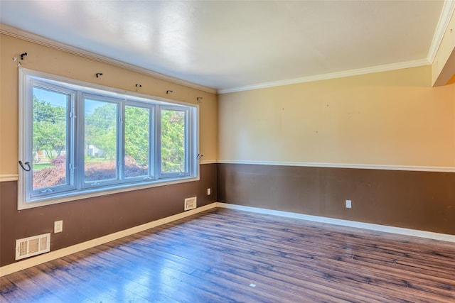 12 Rivera Ln, West Sayville, NY 11796 - unfurnished room featuring wood finished floors and ornamental molding