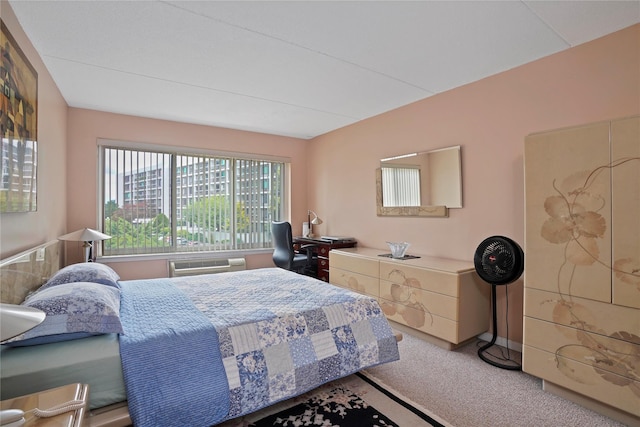 100 High Point Dr Unit 310, Hartsdale, NY 10530 - carpeted bedroom with a wall unit AC