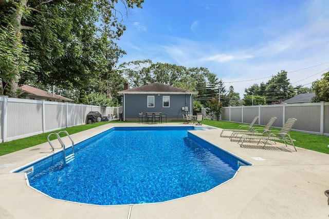 117 E Madison St, East Islip, NY 11730 - view of pool with a fenced backyard and a patio area