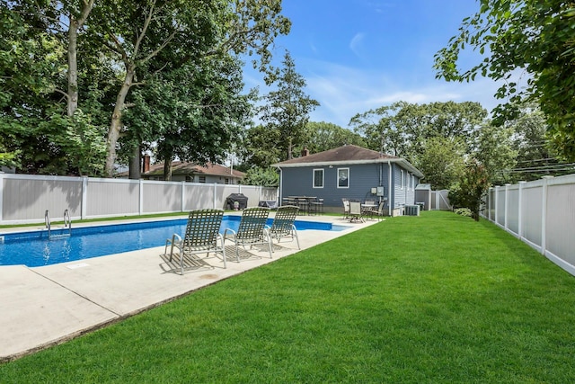 117 E Madison St, East Islip, NY 11730 - view of swimming pool featuring a fenced backyard and a patio area
