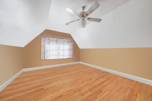 3 Kohlsaat Ct, Smithtown, NY 11787 - additional living space featuring wood finished floors, a ceiling fan, and lofted ceiling