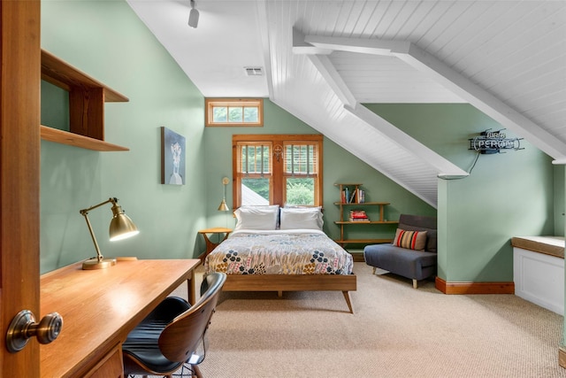 17 Half Moon Rdg, Cold Spring, NY 10516 - bedroom featuring carpet flooring and lofted ceiling