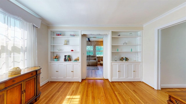 32 Biltmore Ave, Yonkers, NY 10710 - dining space featuring light wood finished floors and built in features