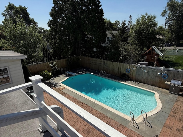 32 Biltmore Ave, Yonkers, NY 10710 - view of pool with a patio area and a fenced backyard