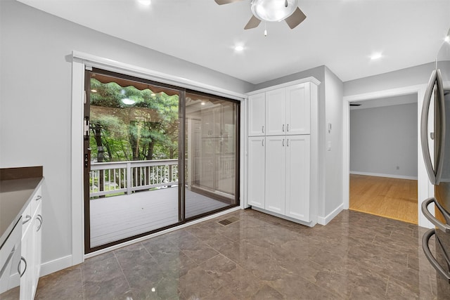 582 Heritage Hls Unit A, Somers, NY 10589 - doorway featuring a ceiling fan and recessed lighting