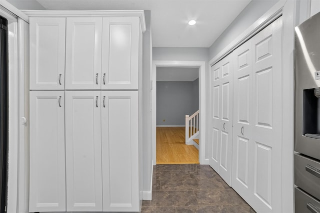 582 Heritage Hls Unit A, Somers, NY 10589 - hall featuring recessed lighting and an upstairs landing