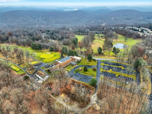 582 Heritage Hls Unit A, Somers, NY 10589 - bird's eye view of a water and mountain view and a golf course