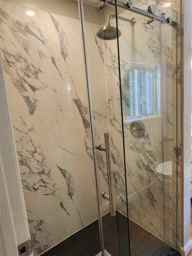 117 Talmadge St, Poughkeepsie, NY 12601 - full bathroom with a marble finish shower