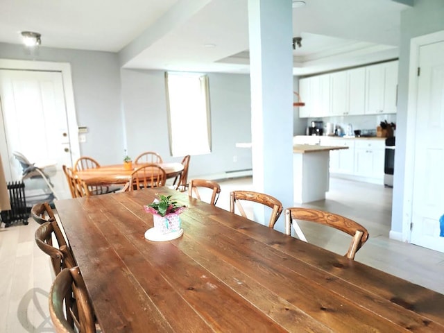 12 Monell Pl, Beacon, NY 12508 - dining space featuring light wood-type flooring