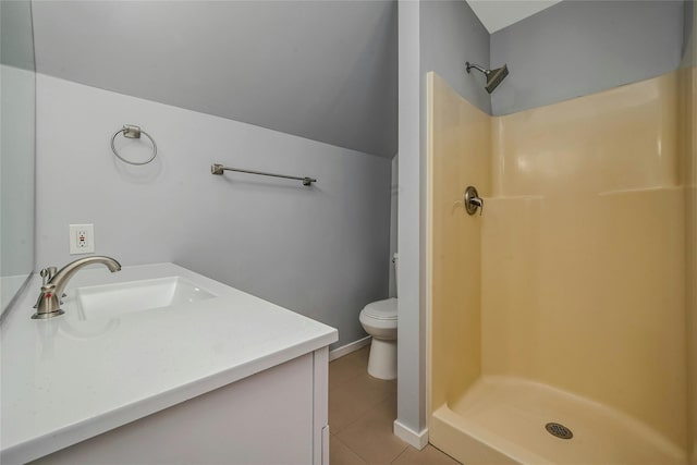 31 Neptune Ave, Mastic, NY 11950 - bathroom with vanity, tile patterned flooring, and a shower