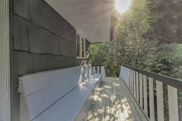 31 Neptune Ave, Mastic, NY 11950 - view of wooden deck