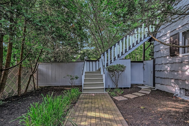 31 Neptune Ave, Mastic, NY 11950 - view of yard featuring stairs