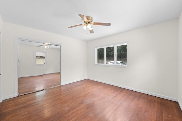690 Corbalis Pl, Yonkers, NY 10703 - spare room with wood finished floors and ceiling fan