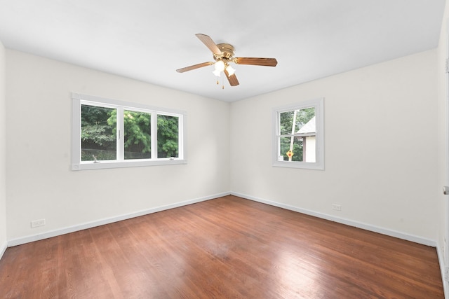690 Corbalis Pl, Yonkers, NY 10703 - spare room with wood finished floors and a ceiling fan