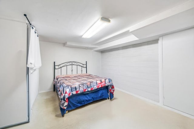 32 Clarkson Rd, Centereach, NY 11720 - bedroom featuring finished concrete floors