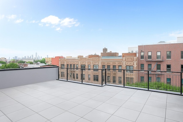226 Hart St Unit 3B, Brooklyn, NY 11206 - view of patio featuring a view of skyline