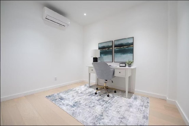 108-15 72nd Ave Unit 6A, Forest Hills, NY 11375 - office space featuring an AC wall unit, wood finished floors, and recessed lighting