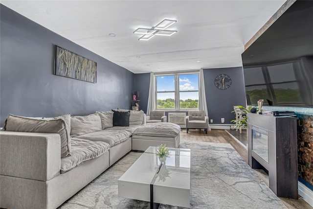 5444 Little Neck Pkwy Unit 6C, Little Neck, NY 11362 - living room with wood finished floors