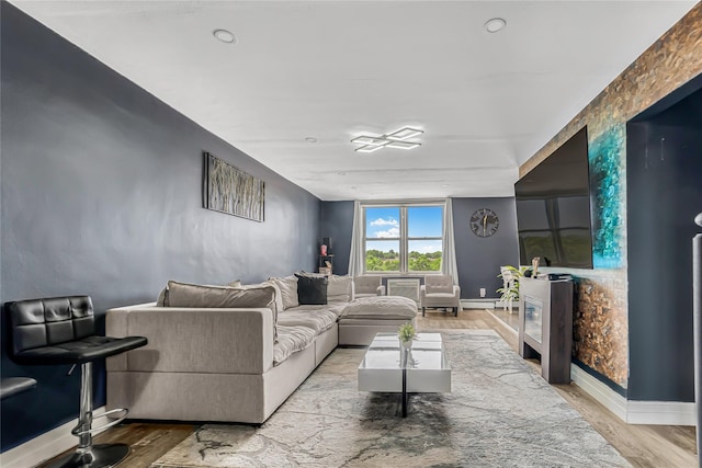 5444 Little Neck Pkwy Unit 6C, Little Neck, NY 11362 - living room with light wood-style floors