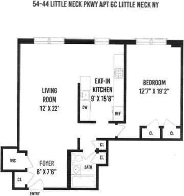 5444 Little Neck Pkwy Unit 6C, Little Neck, NY 11362 - view of property floor plan