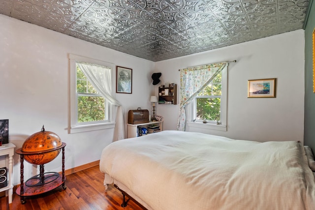 1467 Rte 292, Holmes, NY 12531 - bedroom with an ornate ceiling, hardwood / wood-style floors, and multiple windows