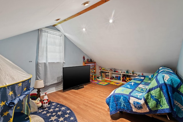 1467 Rte 292, Holmes, NY 12531 - bedroom with lofted ceiling and wood finished floors