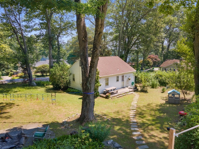 1467 Rte 292, Holmes, NY 12531 - view of side of home featuring a yard and roof with shingles