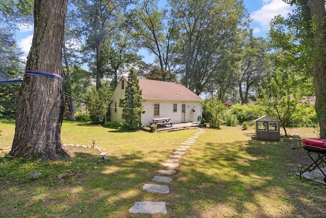 1467 Rte 292, Holmes, NY 12531 - view of green lawn featuring a deck