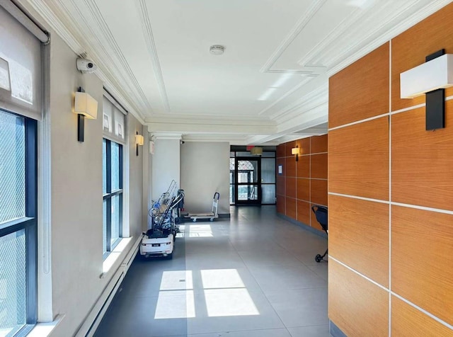132-30 Sanford Ave Unit 4F, Flushing, NY 11355 - corridor with crown molding