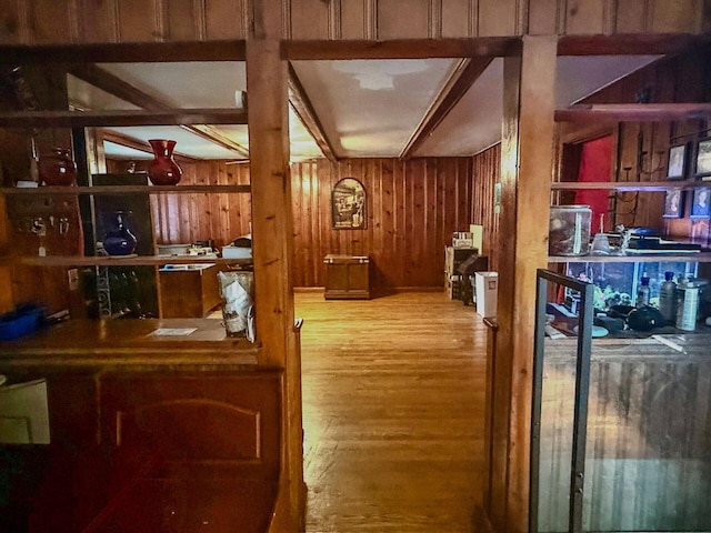 1183 State Route 94, New Windsor, NY 12553 - corridor featuring wooden walls and wood finished floors