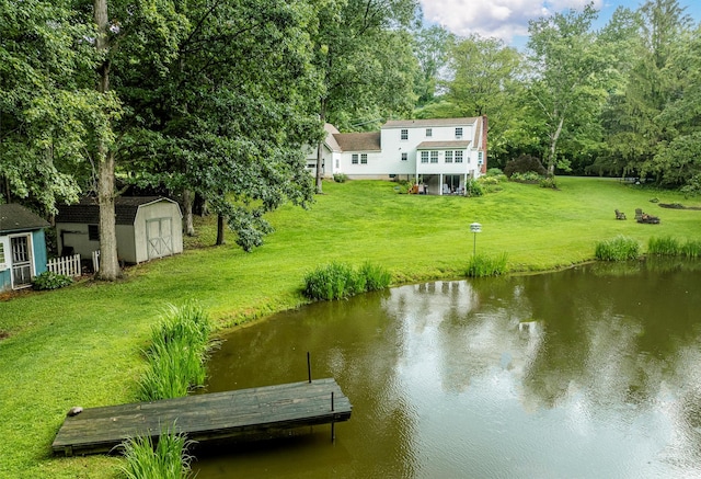 979 Duell Rd, Stanfordville, NY 12581 - dock featuring a water view and a lawn
