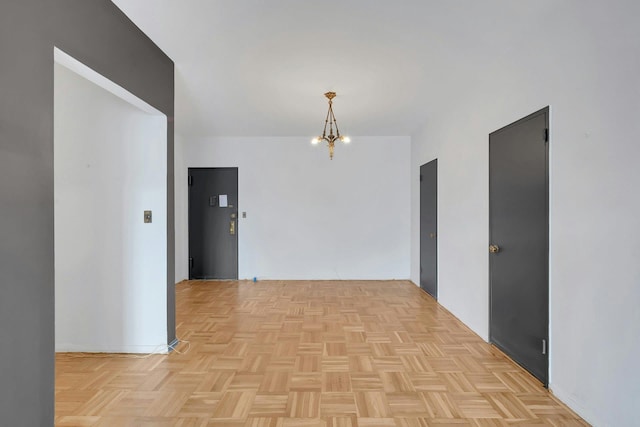 3530 Henry Hudson Pkwy Unit 1B, Bronx, NY 10463 - hallway with a chandelier