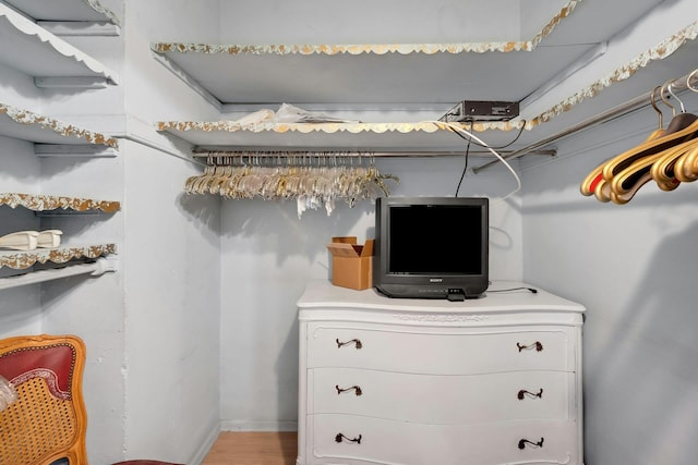 3530 Henry Hudson Pkwy Unit 1B, Bronx, NY 10463 - walk in closet featuring light wood-style flooring