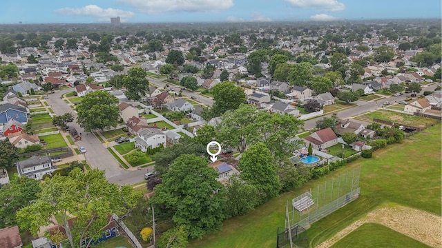 129 Spring Ln, Levittown, NY 11756 - aerial view of property and surrounding area with nearby suburban area