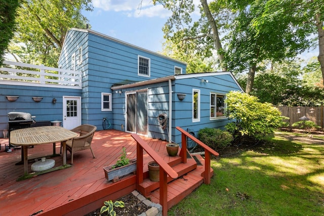 77 Nancy Blvd, Merrick, NY 11566 - rear view of property featuring a deck