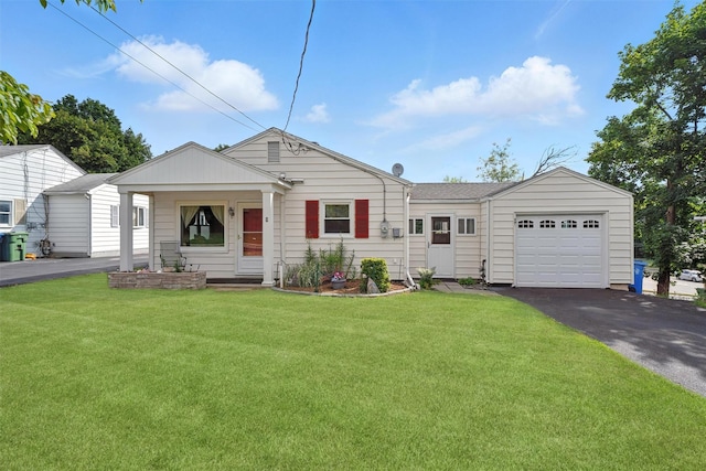 9 Grandview Ave, Middletown, NY 10940 - view of front of house featuring driveway, a front lawn, and an attached garage
