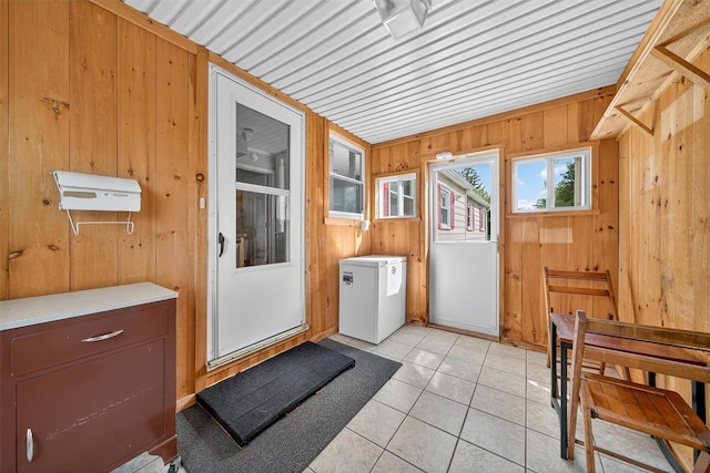 9 Grandview Ave, Middletown, NY 10940 - entryway featuring wooden walls and light tile patterned flooring