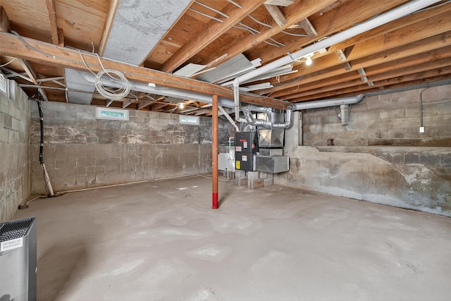 9 Grandview Ave, Middletown, NY 10940 - unfinished below grade area featuring heating unit