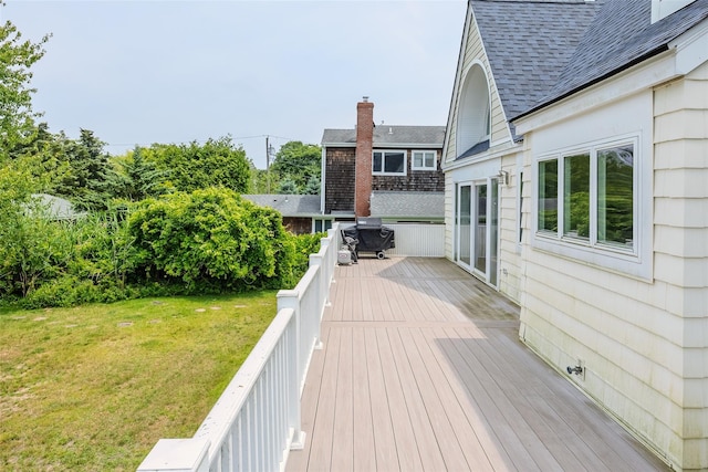 10 Bayview Rd, Remsenburg, NY 11960 - wooden terrace featuring a yard