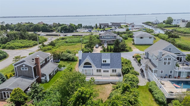 10 Bayview Rd, Remsenburg, NY 11960 - aerial view of residential area featuring a large body of water