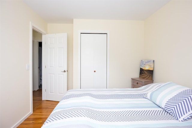 10 Bayview Rd, Remsenburg, NY 11960 - bedroom with wood finished floors and a closet