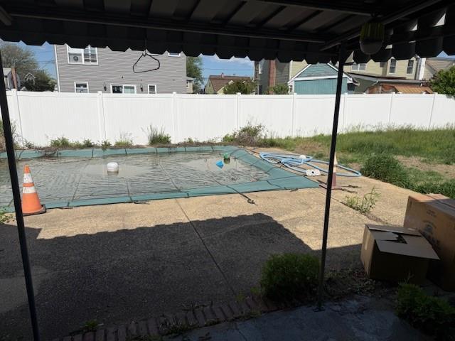 624 Adams Ave, Lindenhurst, NY 11757 - view of swimming pool with a patio area and a fenced backyard