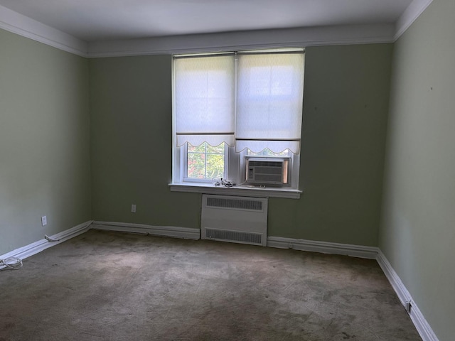 1 Meadow Dr Unit 3D, Woodmere, NY 11598 - empty room with carpet flooring, radiator, and cooling unit