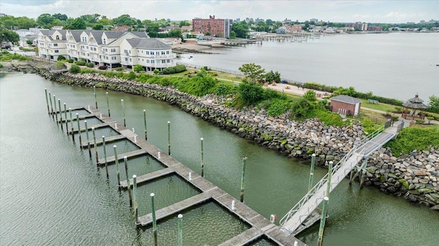 600 Clarence Ave Unit 1J, Bronx, NY 10465 - water view featuring a boat dock