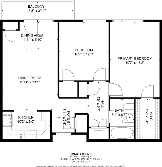 600 Clarence Ave Unit 1J, Bronx, NY 10465 - view of room layout