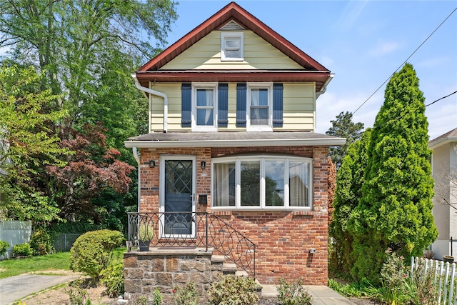 1 Saunders St, Hastings-On-Hudson, NY 10706 - view of front facade featuring brick siding